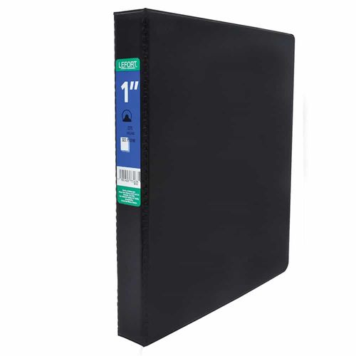 Carpeta con Argolla Vinil Tamaño Carta 1" Negro