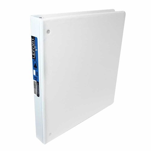 Carpeta con Argolla Vinil Tamaño Carta 1" con Ventana Blanco