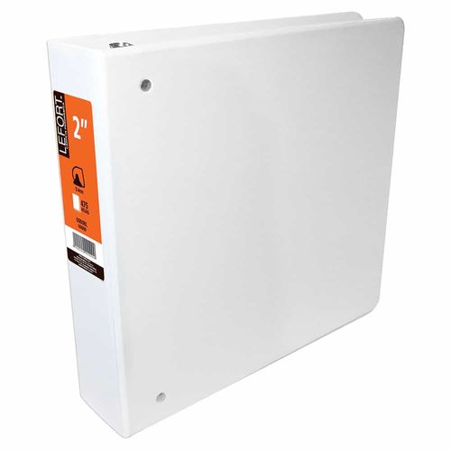 Carpeta con Argolla Vinil Tamaño Carta 2" con Ventana Blanco Aro Tipo D