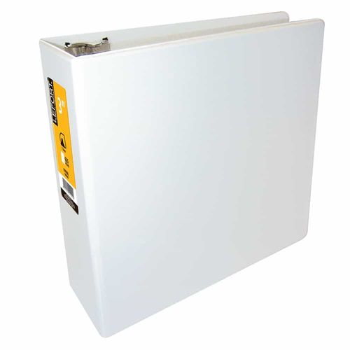 Carpeta con Argolla Vinil Tamaño Carta 3" con Ventana Blanco Aro Tipo D