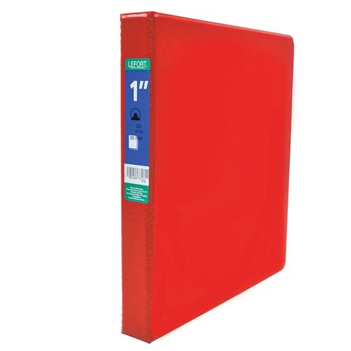 Carpeta con Argolla Vinil Tamaño Carta 1" Rojo