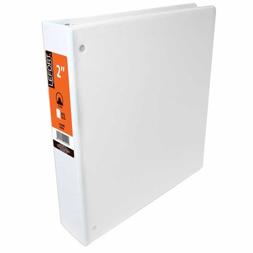Carpeta con Argolla Vinil Tamaño Carta 2" Blanco
