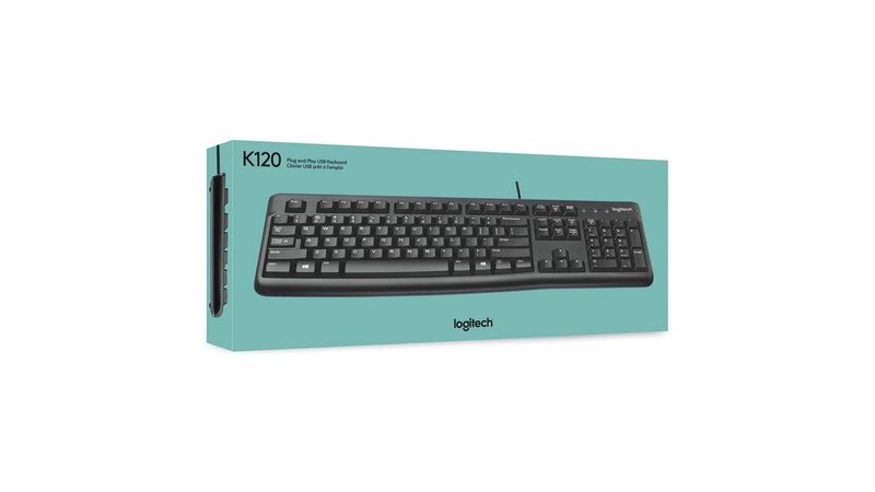 Teclado Estandar K120 USB Negro Logitech