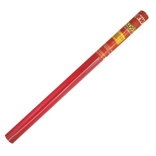 Plástico Autoadherible de .45 x 1.5 m Rojo Lustrín