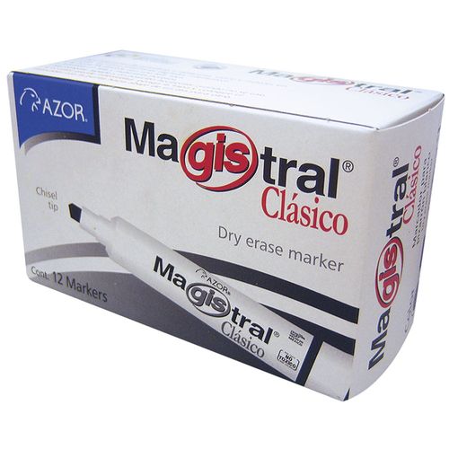 Marcador Para Pizarrón Grueso Verde Caja con 12 Piezas Magistral