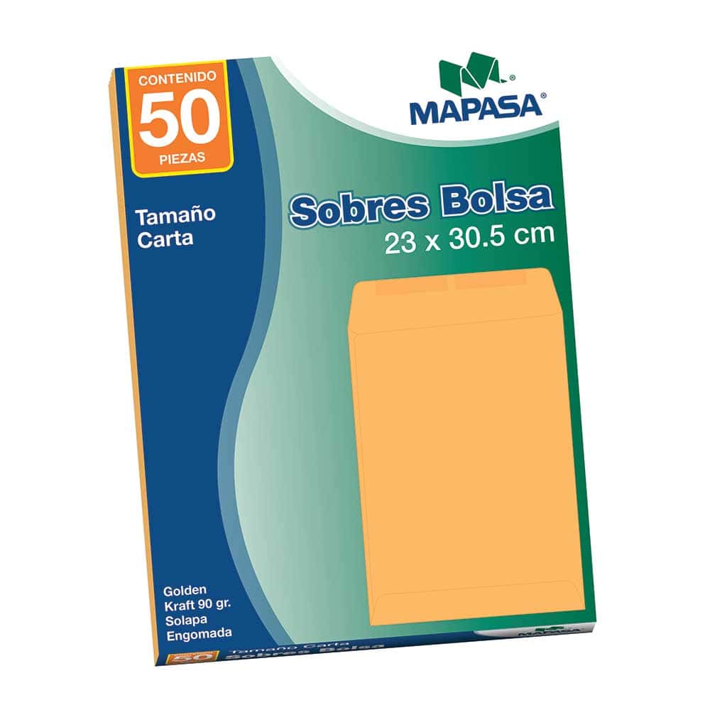Pack 50 Sobres Carta Papel Kraft Cafe 12.3 X 15.2 Cm 70gr Kraft Sobres Lisos | Cuotas Sin Interés