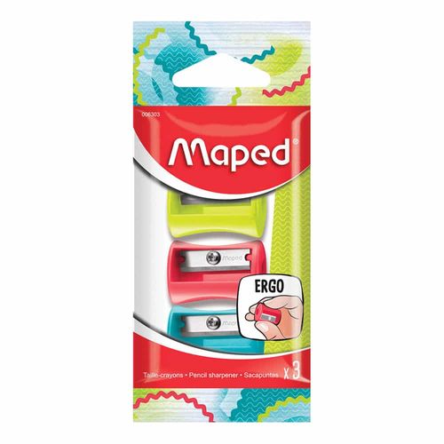 Sacapuntas de Plástico Vivo X3 Blíster con 3 Maped