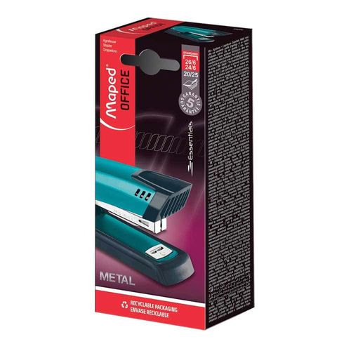 Engrapadora Metálica Mediana Verde Aqua Essentials Maped 354300