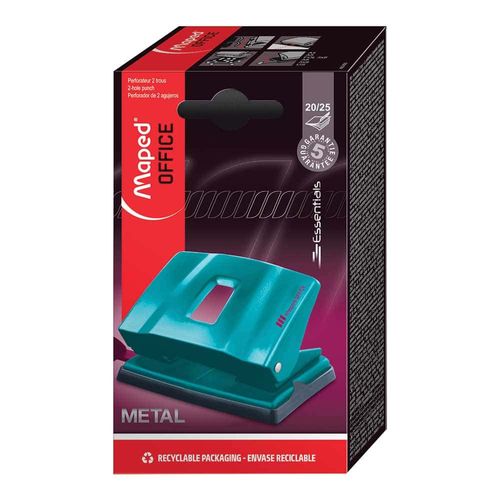 Perforadora Mediana Verde Aqua Essentials Maped 402400