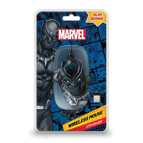 Mouse Inalámbrico 1,600 DPI Black Panther Xtech XTM-M340BP