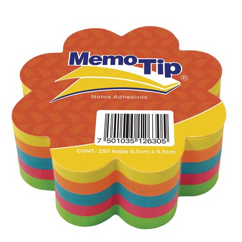 Block de Notas Adhesivas Flor 250 Hojas  Memo Tip