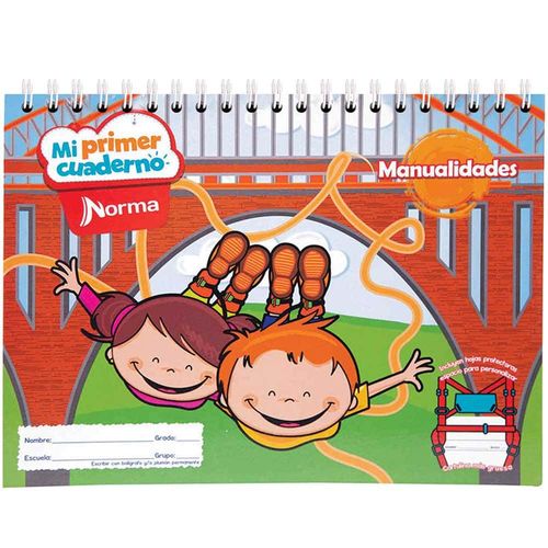 Block Manualidades con 20 Hojas Blanco Mi Primer Cuaderno
