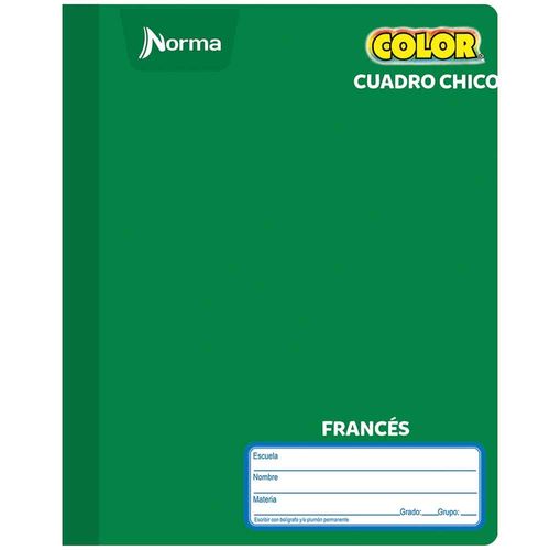Cuaderno Cosido de 100 Hojas Francés Cuadro Chico Norma 360