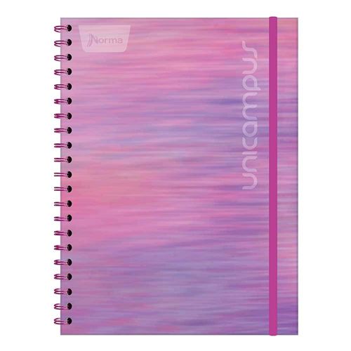 Cuaderno Espiral de 160 Hojas College de Raya Pasta Dura Unicampus