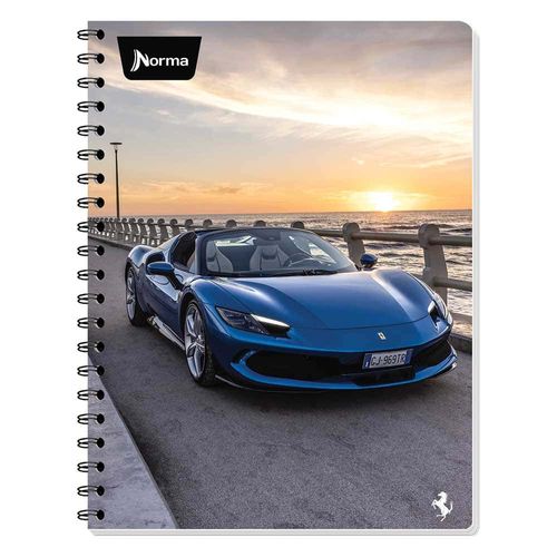 Cuaderno Espiral de 100 Hojas Profesional de Cuadro Chico Ferrari