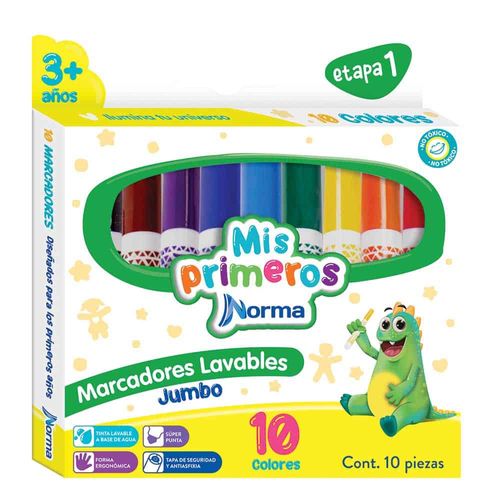 Marcador para Colorear Gigante Caja con 10 Piezas Norma