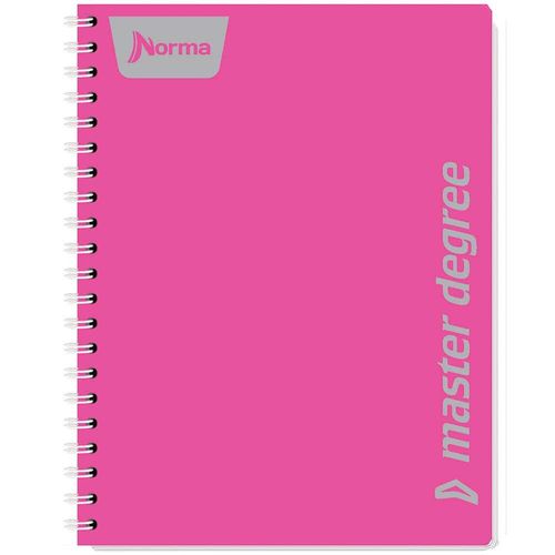 Cuaderno Espiral de 100 Hojas Profesional de Cuadro Grande Master Degree Norma
