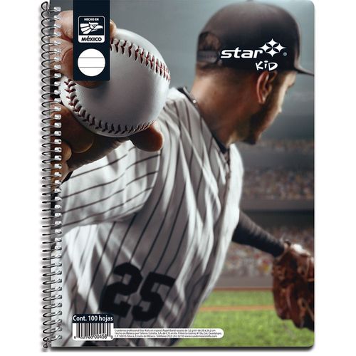 Cuaderno Espiral de 100 Hojas Profesional Raya Mix Star Kid 0458