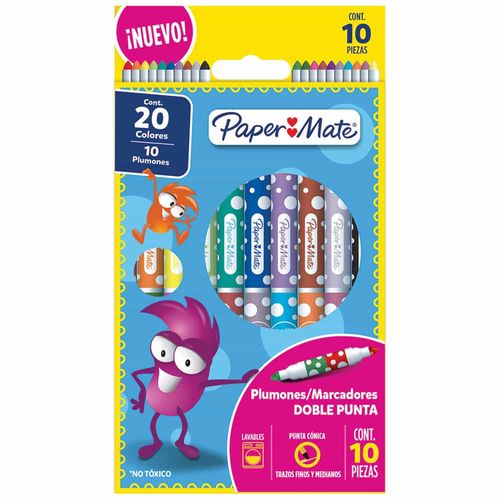 Marcador Para Colorear Delgado 10 x 20 Paper Mate