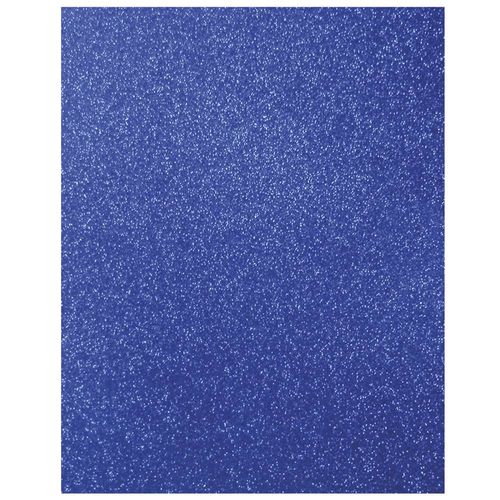 Foamy con Diamantina Tamaño Carta Azul Rey con 5 Piezas