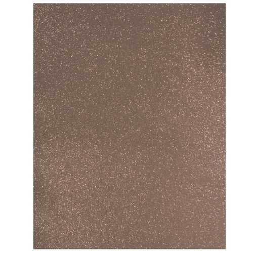 Foamy con Diamantina Tamaño Carta Canela con 5 Piezas