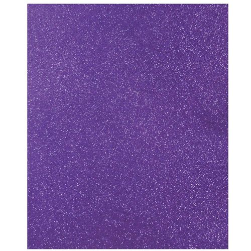 Foamy con Diamantina Tamaño Carta Morado con 5 Piezas
