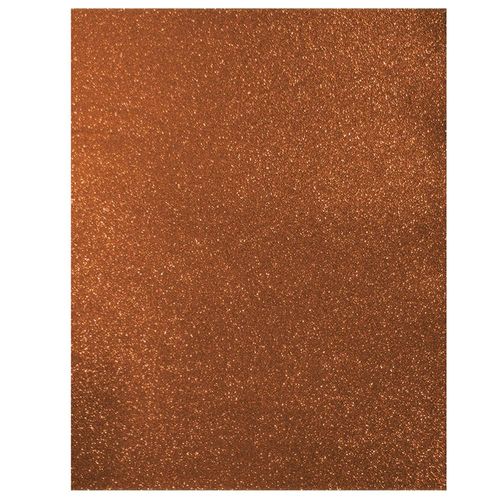 Foamy con Diamantina Tamaño Carta Naranja con 5 Piezas