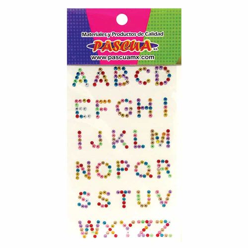 Piedra Acrílica Decorativa Letra de 3 mm Blíster con 357 Piezas Pascua PIED-CARTA03