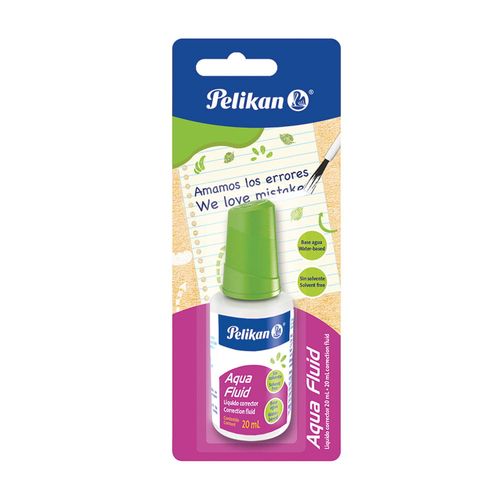 Corrector Líquido Blanco 20 ml Aquafluid Pelikan