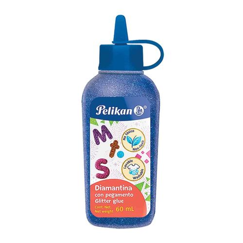 Pegamento Diamantina 60 ml Azul Rey Pelikan