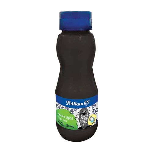Pintura para Dedos Frasco con 150 ml Negro Pelikan