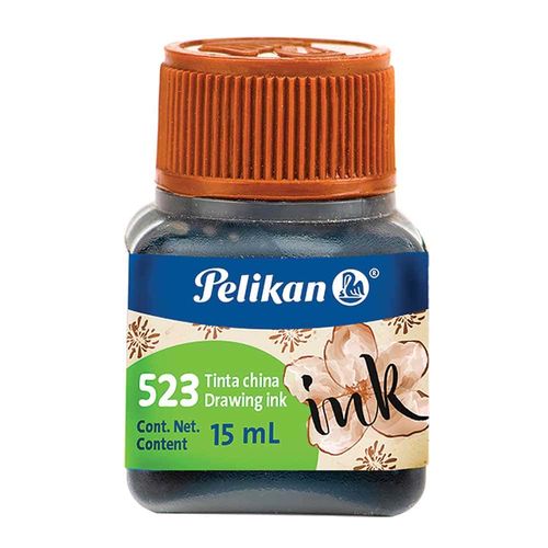 Tinta China 523 Frasco con 15 ml Sepia Pelikan