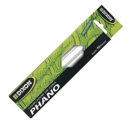 Marcador de Cera Blanco Caja con 10 Piezas Phano Dixon