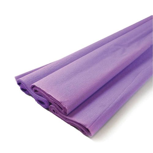 Papel Crepé con 10 Hojas Lila Pingüino Belumosa