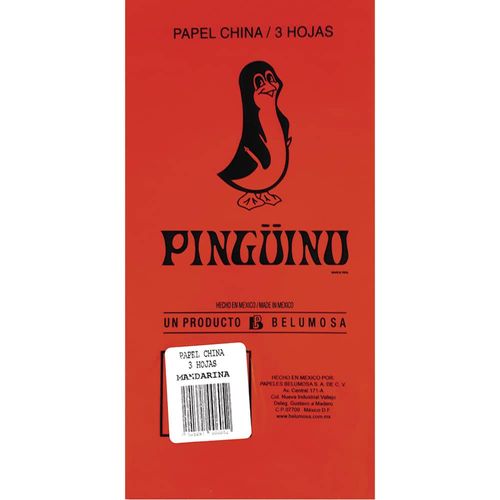 Papel China Bolsa con 3 Hojas Naranja