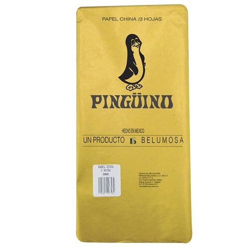Papel China Bolsa con 3 Hojas Oro