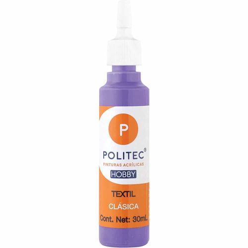 Pintura Textil Bote con 30 ml Morado Policraft