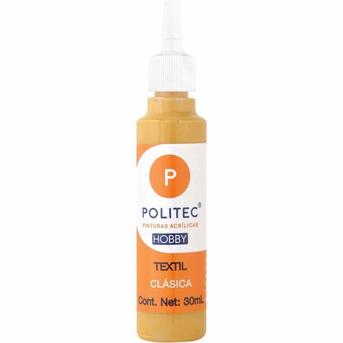 Pintura Textil Bote con 30 ml Ocre Policraft