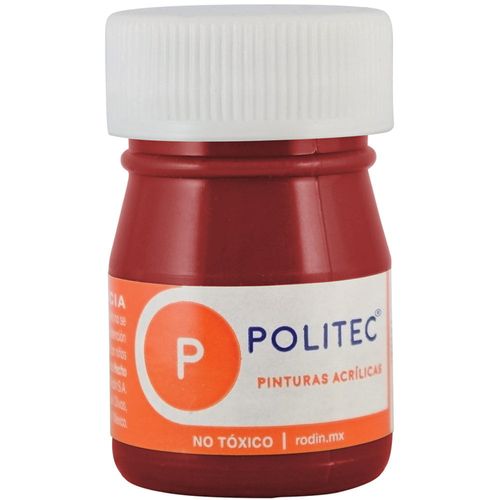Pintura Acrílica Frasco con 20 ml Rojo Toluidina Politec