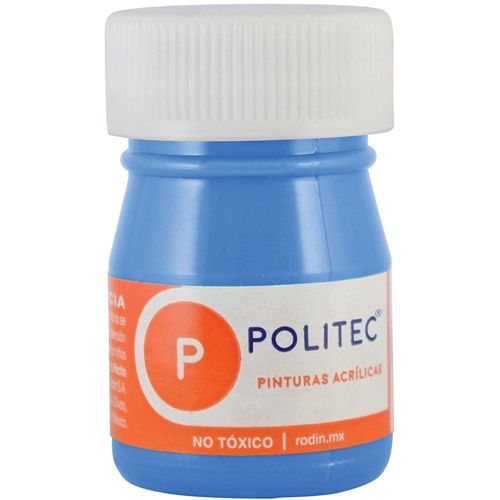 Pintura Acrílica Frasco con 20 ml Azul Celeste Politec