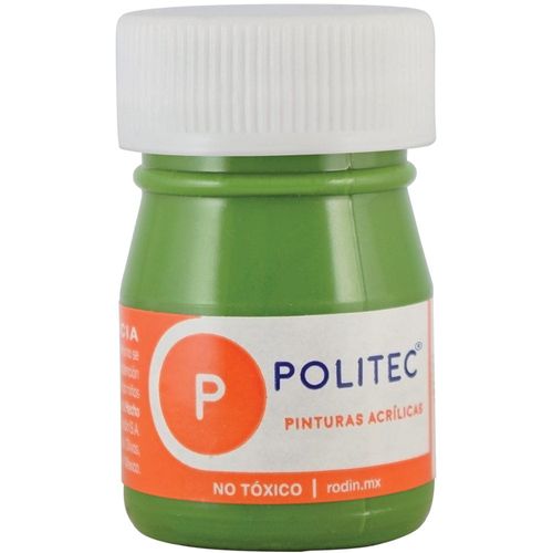 Pintura Acrílica Frasco con 20 ml Verde Hoja Politec