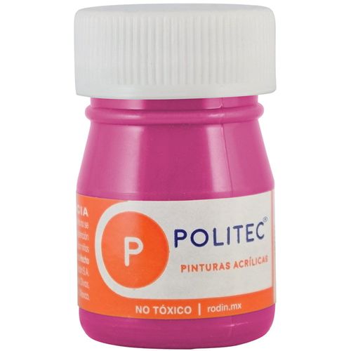 Pintura Acrílica Frasco con 20 ml Rosa Mexicano Politec