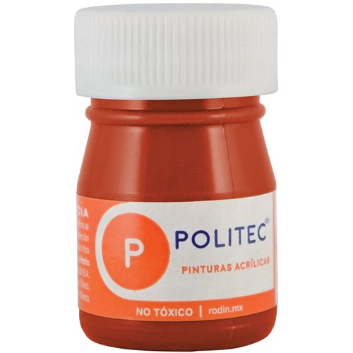 Pintura Acrílica Frasco con 20 ml Rojo Óxido Politec