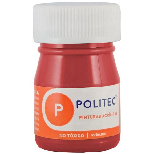 Pintura Acrílica Frasco con 20 ml Carmín Politec
