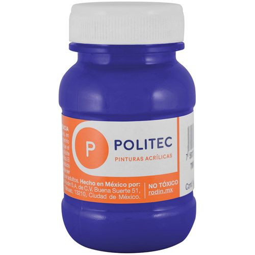 Pintura Acrílica Frasco con 100 ml Azul Cobalto Politec