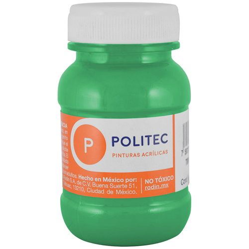 Pintura Acrílica Frasco con 100 ml Verde Claro Politec