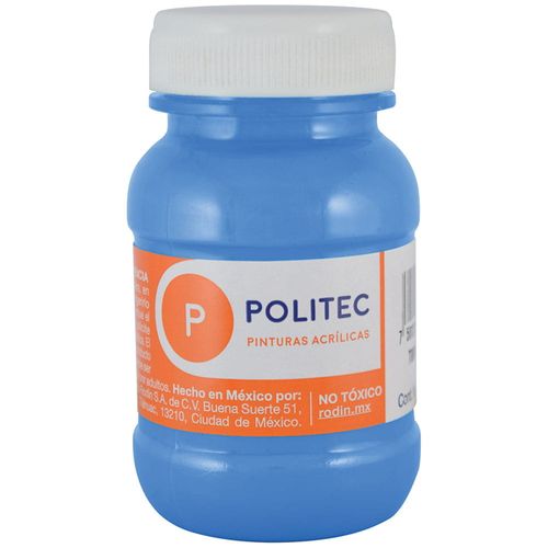 Pintura Acrílica Frasco con 100 ml Azul Celeste Politec