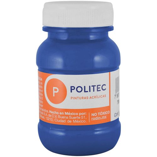 Pintura Acrílica Frasco con 100 ml Azul Ultramar Politec