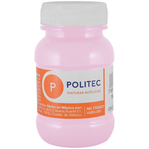 Pintura Acrílica Frasco con 100 ml Rosa Pastel Politec