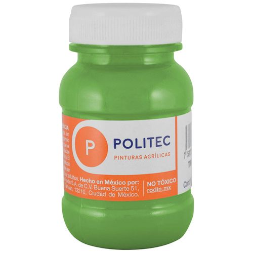 Pintura Acrílica Frasco con 100 ml Verde Hoja Politec